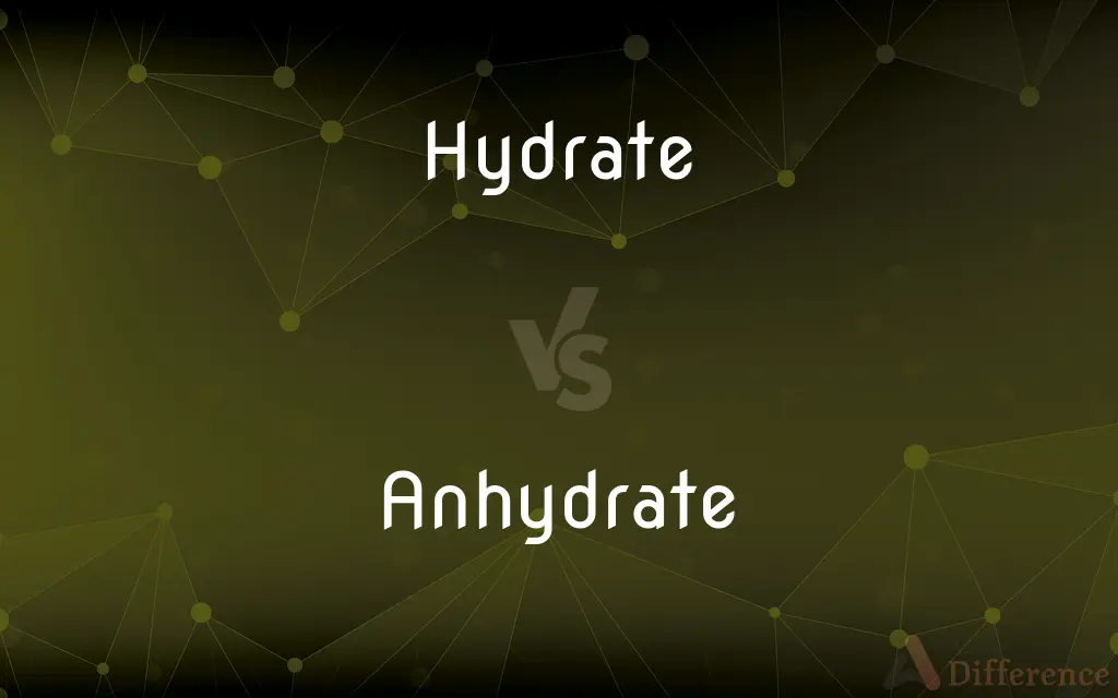 Hydrate vs. Anhydrate — What's the Difference?