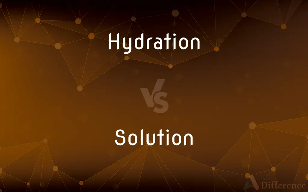 Hydration vs. Solution — What's the Difference?