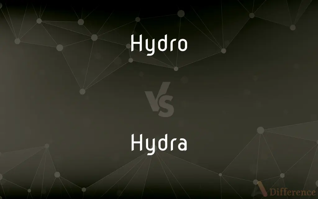 Hydro vs. Hydra — What's the Difference?