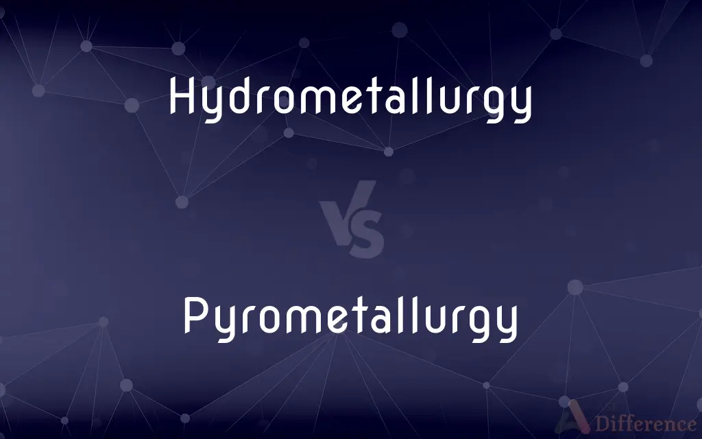 Hydrometallurgy vs. Pyrometallurgy — What's the Difference?