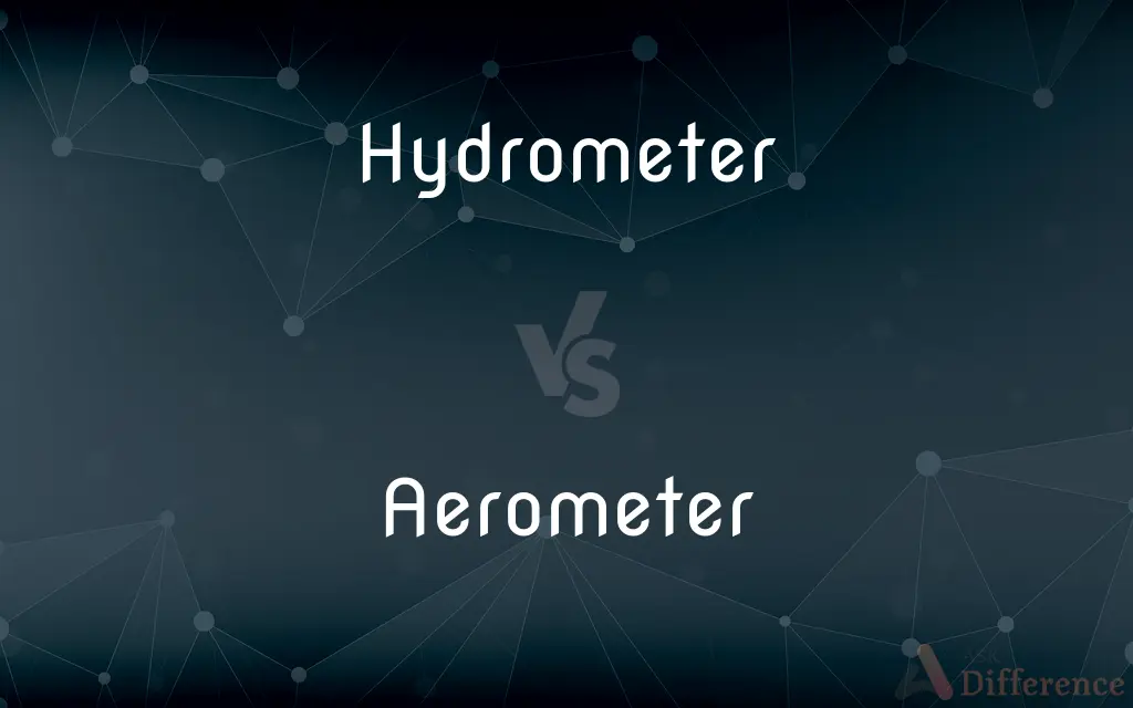 Hydrometer vs. Aerometer — What's the Difference?