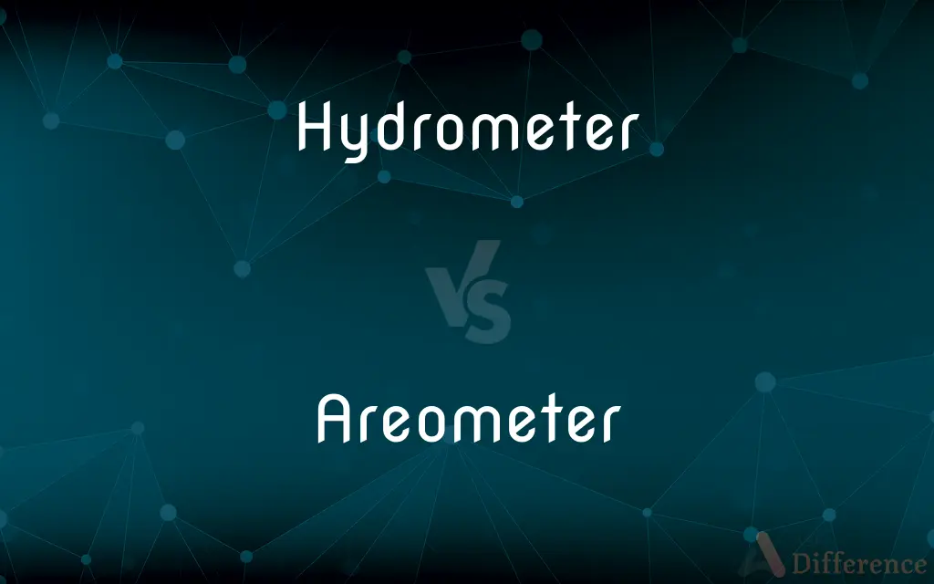 Hydrometer vs. Areometer — What's the Difference?