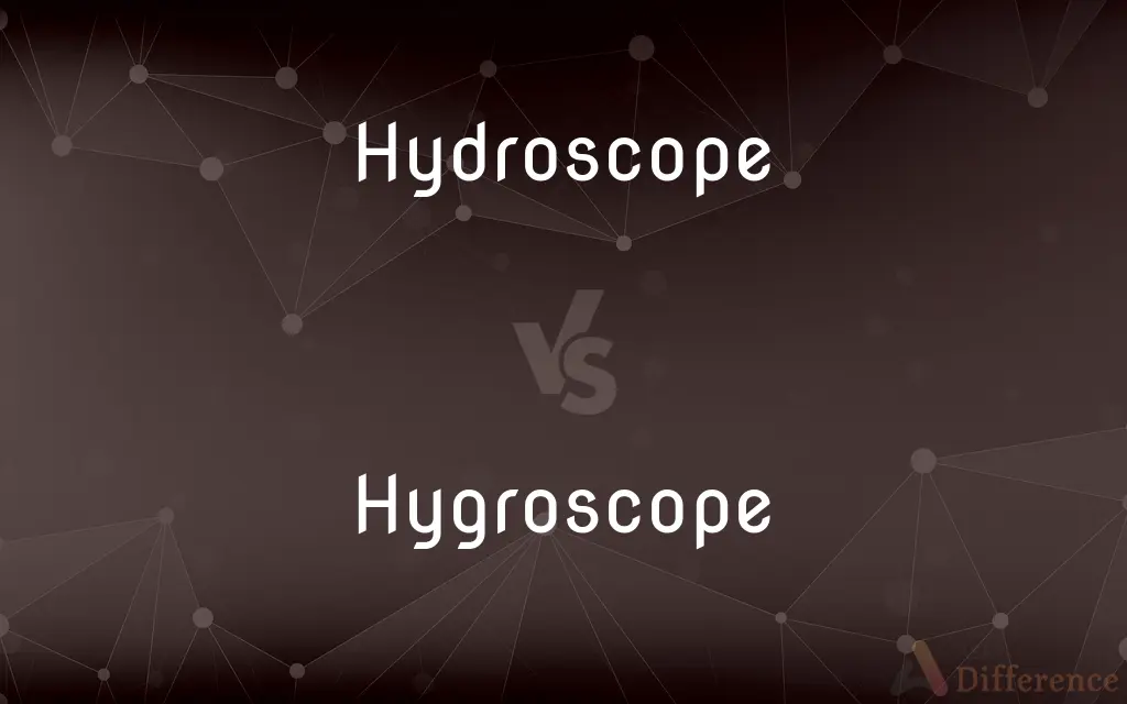 Hydroscope vs. Hygroscope — What's the Difference?