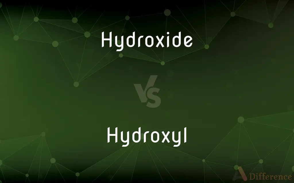 Hydroxide vs. Hydroxyl — What's the Difference?