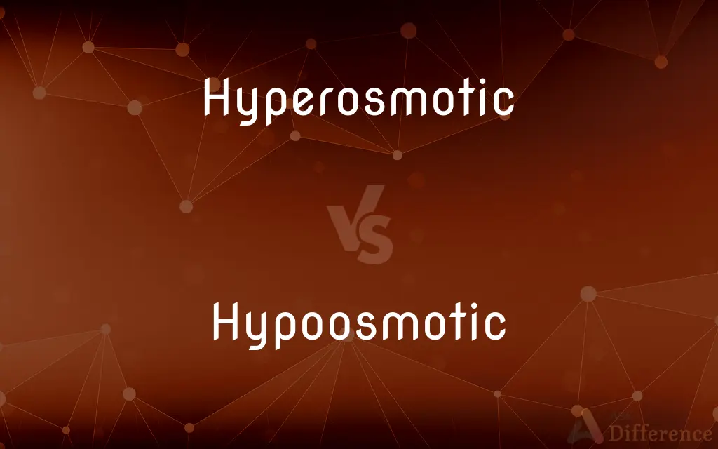 Hyperosmotic vs. Hypoosmotic — What's the Difference?