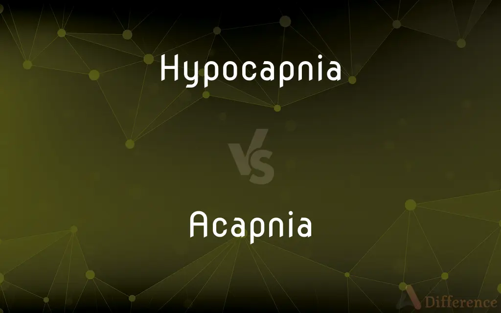 Hypocapnia vs. Acapnia — What's the Difference?