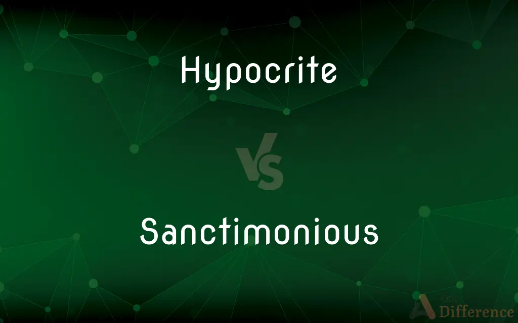 Hypocrite vs. Sanctimonious — What's the Difference?