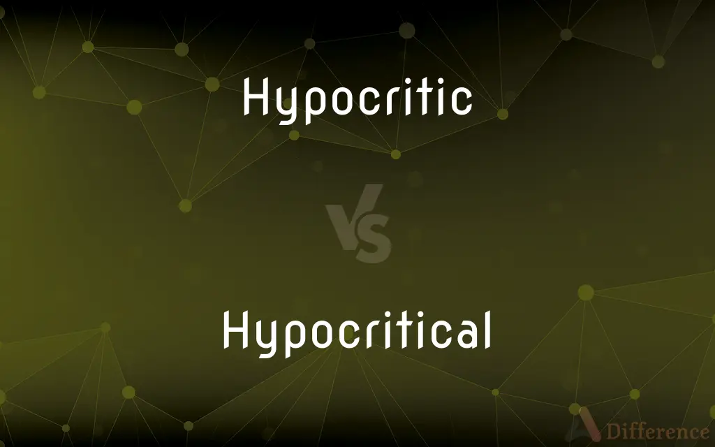 Hypocritic vs. Hypocritical — What's the Difference?