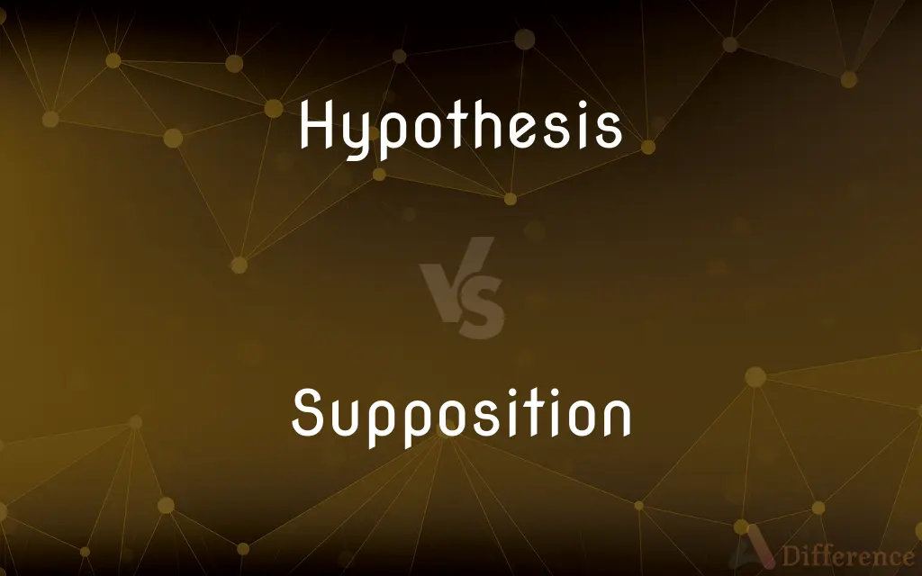Hypothesis vs. Supposition — What's the Difference?