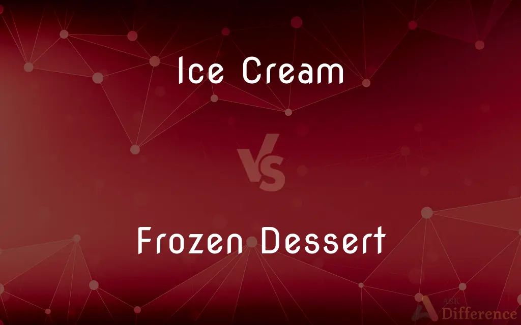 Ice Cream vs. Frozen Dessert — What's the Difference?