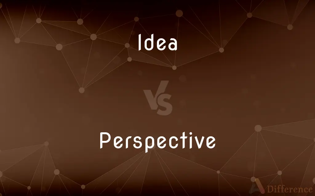 Idea vs. Perspective — What's the Difference?