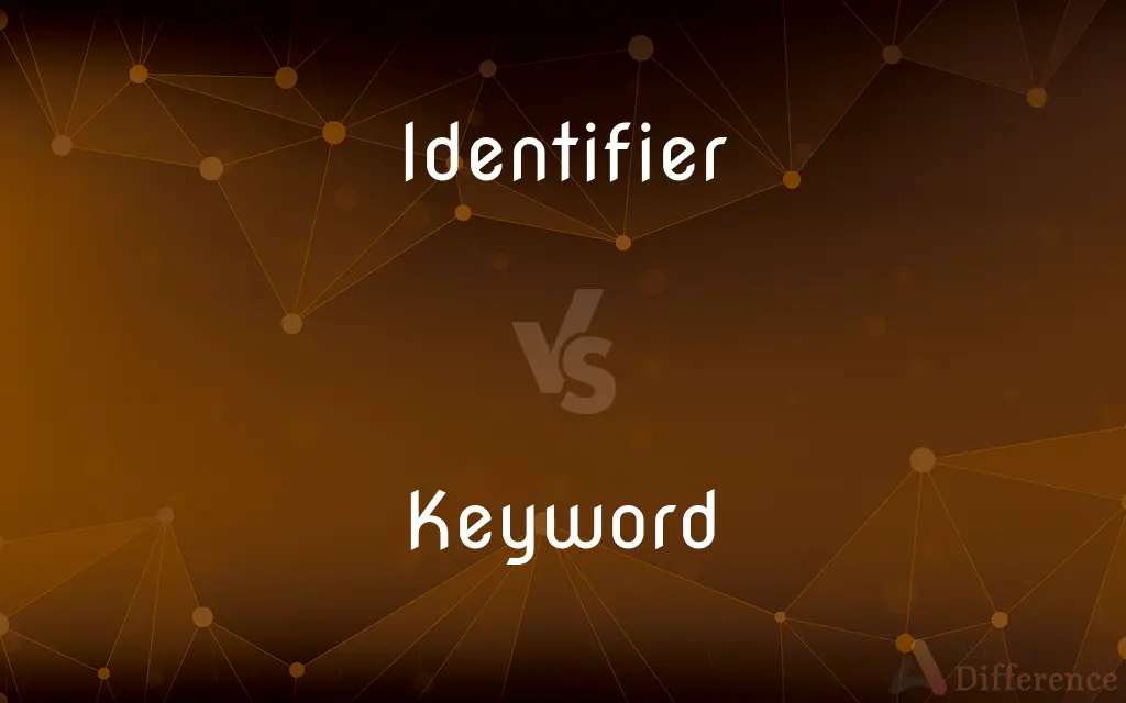 Identifier vs. Keyword — What's the Difference?