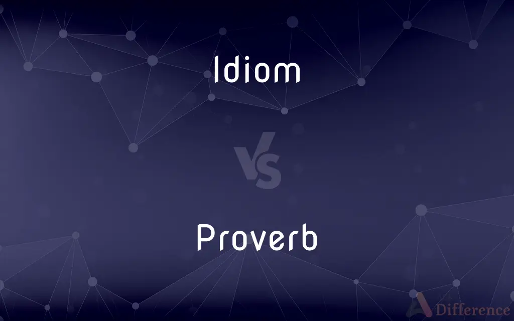 Idiom vs. Proverb — What's the Difference?