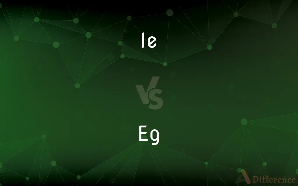 Ie vs. Eg — What's the Difference?
