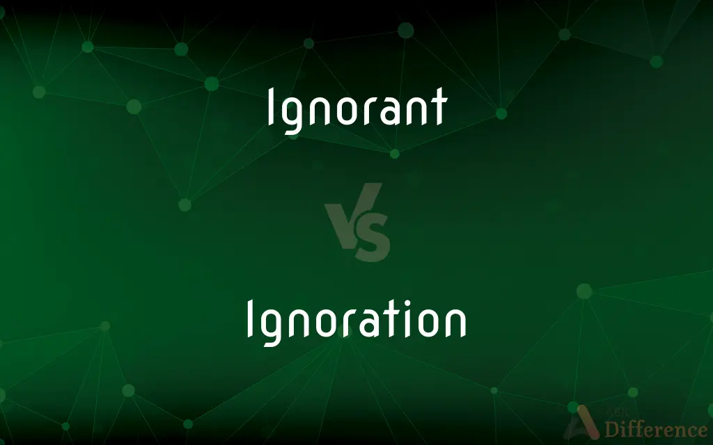Ignorant vs. Ignoration — What's the Difference?
