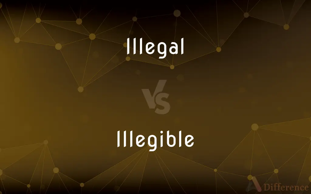 Illegal vs. Illegible — What's the Difference?