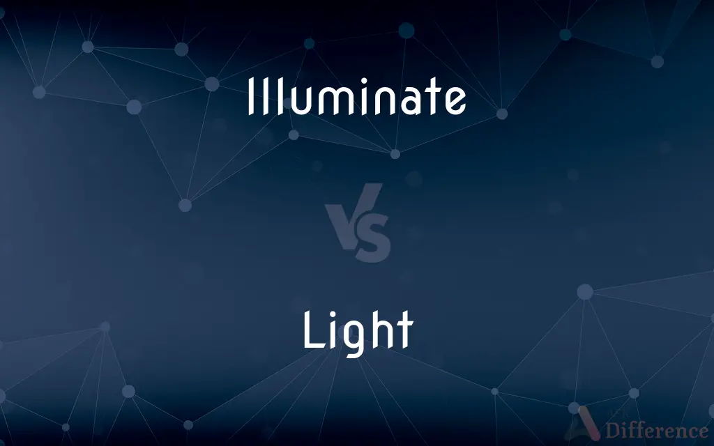 Illuminate vs. Light — What's the Difference?