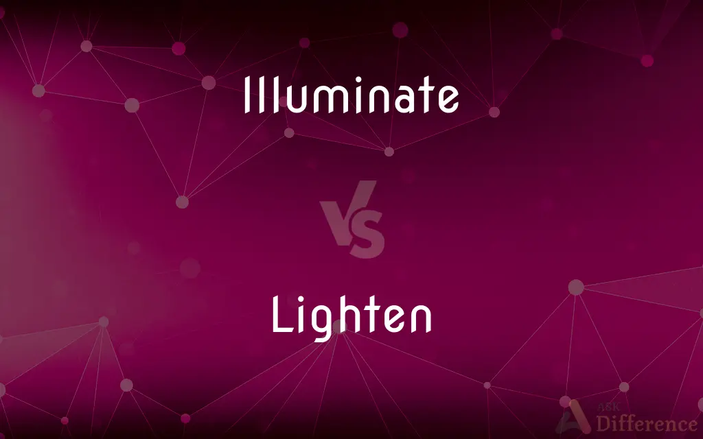 Illuminate vs. Lighten — What's the Difference?