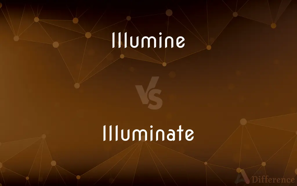 Illumine vs. Illuminate — What's the Difference?