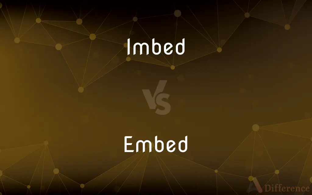 Imbed vs. Embed — What's the Difference?