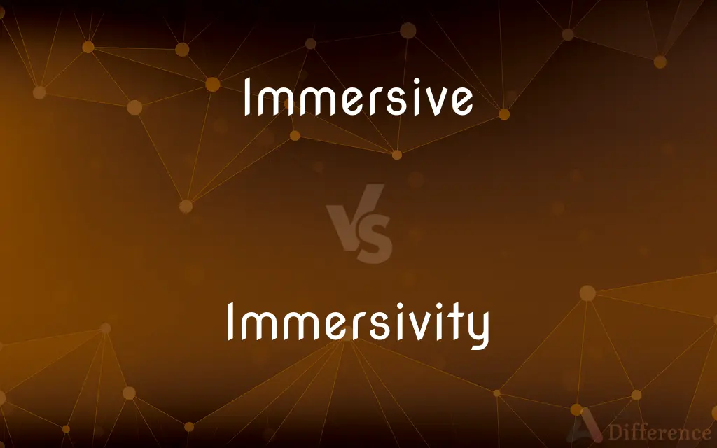 Immersive vs. Immersivity — What's the Difference?