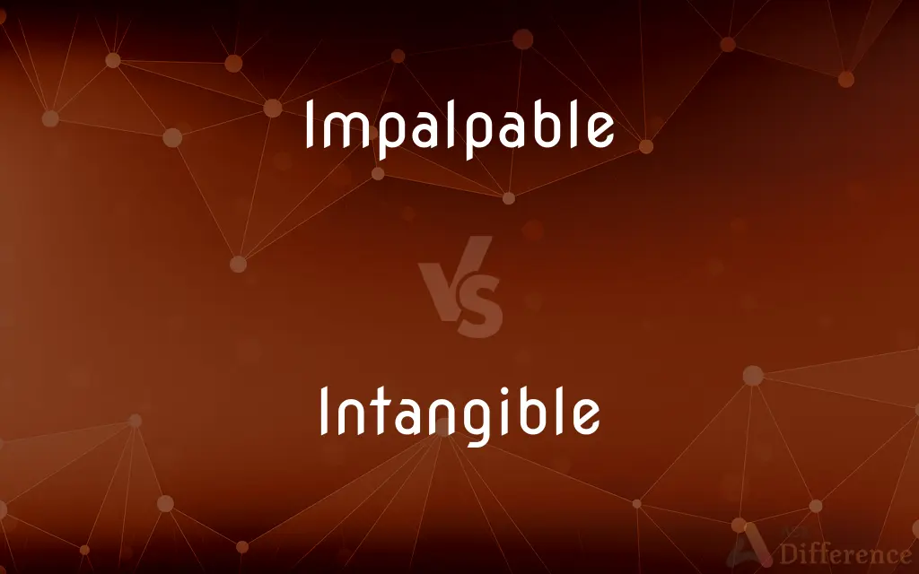 Impalpable vs. Intangible — What's the Difference?