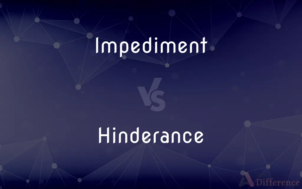 Impediment vs. Hinderance — What's the Difference?
