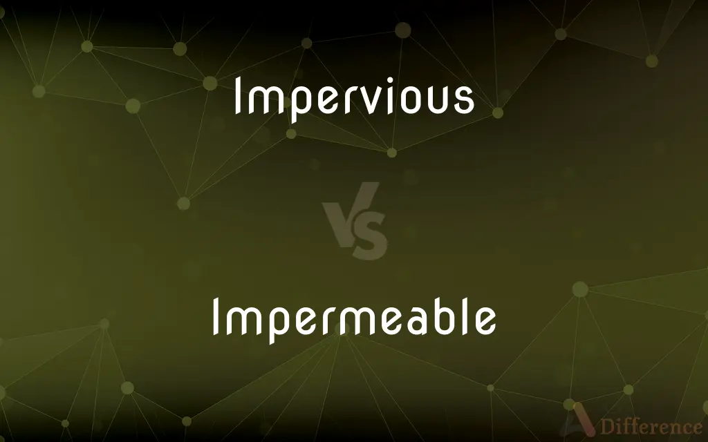 Impervious vs. Impermeable — What's the Difference?