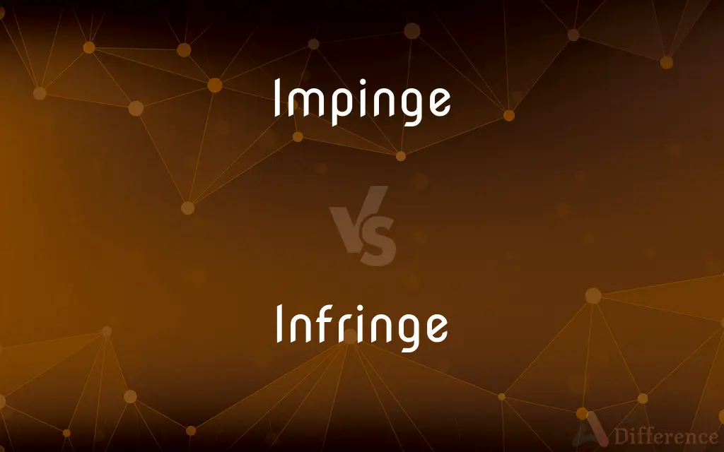 Impinge vs. Infringe — What's the Difference?