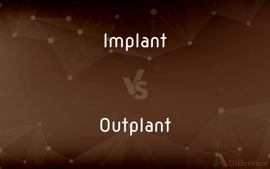 Implant vs. Outplant — What's the Difference?