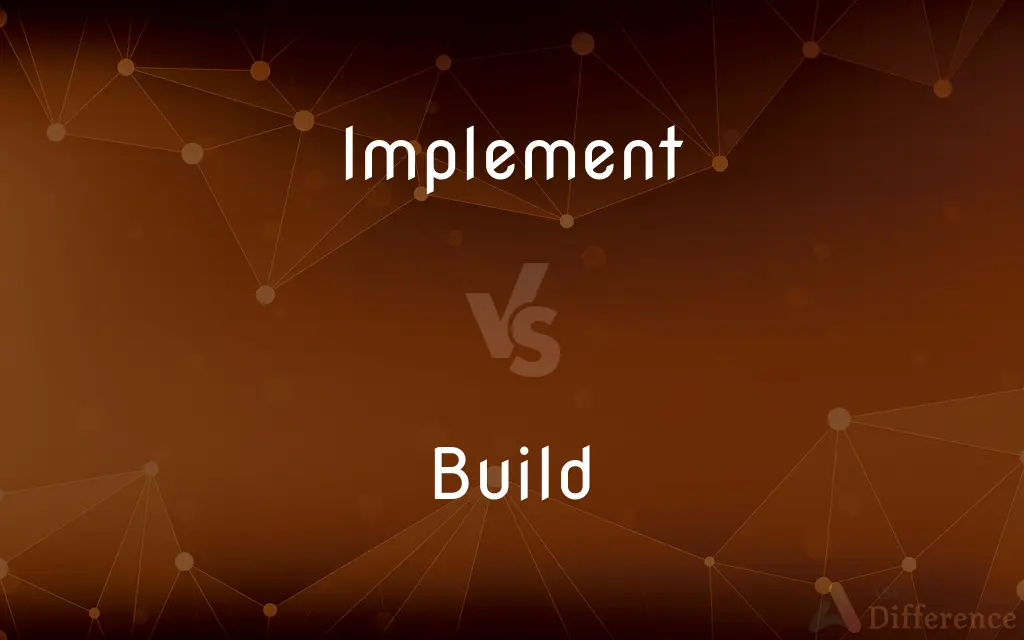 Implement vs. Build — What's the Difference?