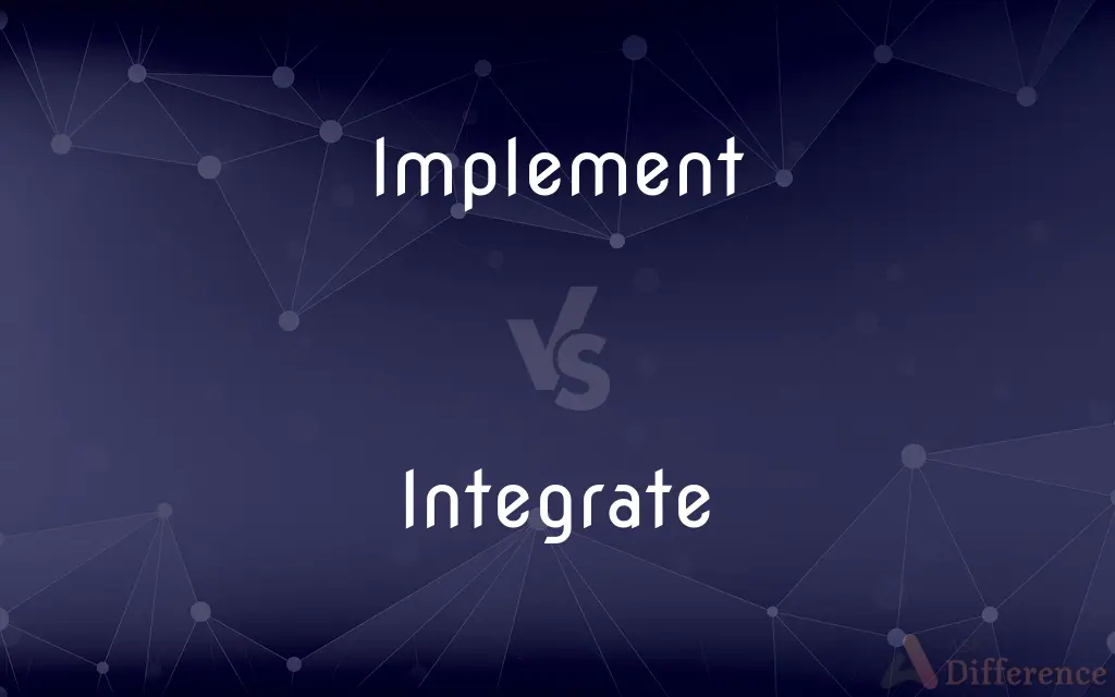 Implement vs. Integrate — What's the Difference?
