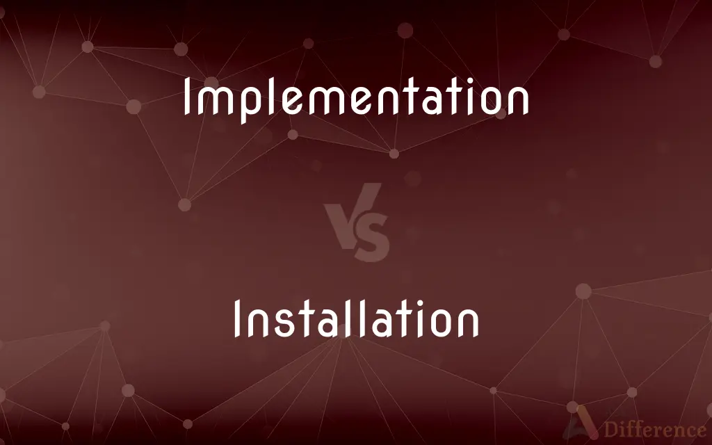 Implementation vs. Installation — What's the Difference?