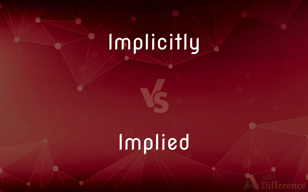 Implicitly vs. Implied — What's the Difference?