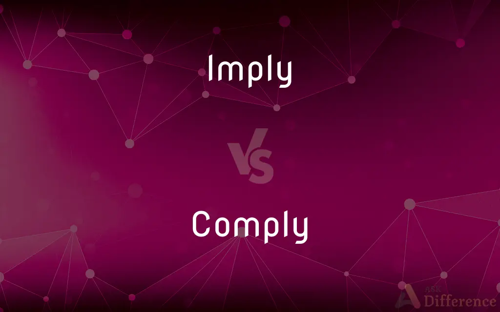 Imply vs. Comply — What's the Difference?