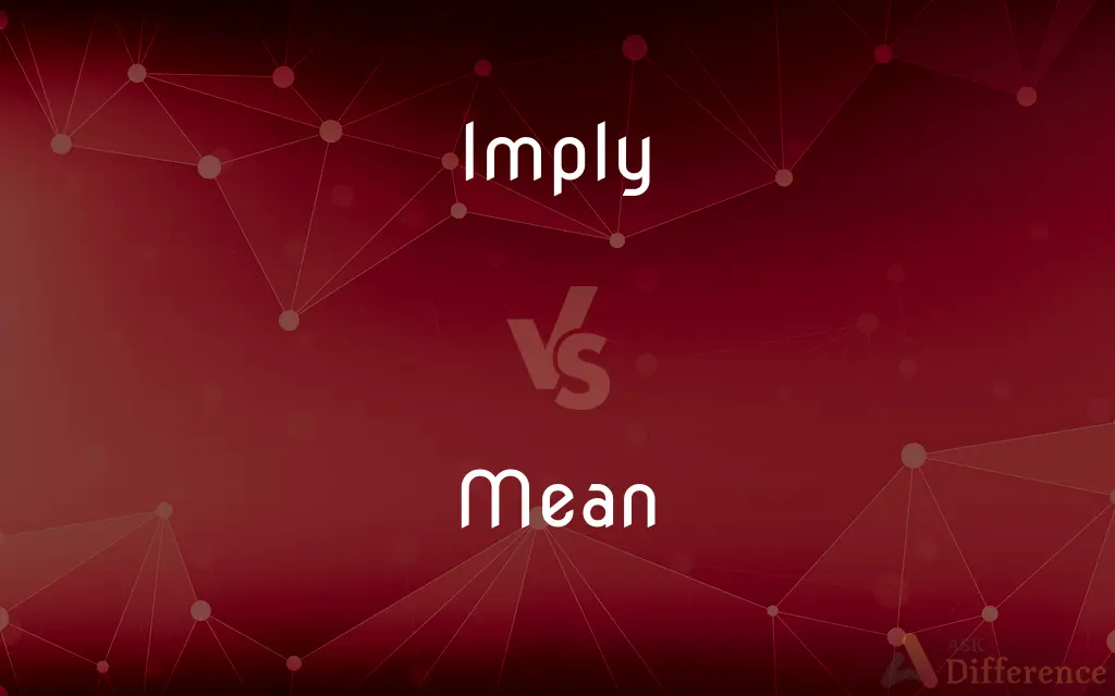 Imply vs. Mean — What's the Difference?