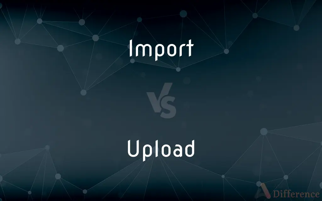 Import vs. Upload — What's the Difference?