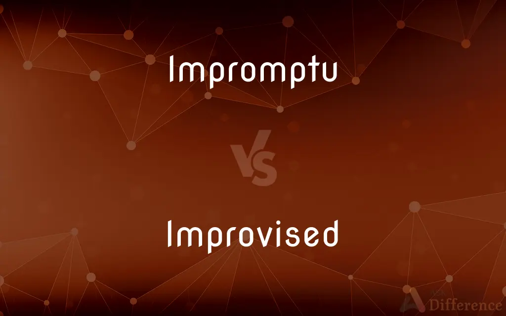 Impromptu vs. Improvised — What's the Difference?