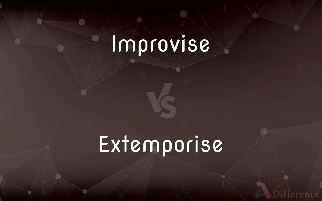 Improvise vs. Extemporise — What's the Difference?