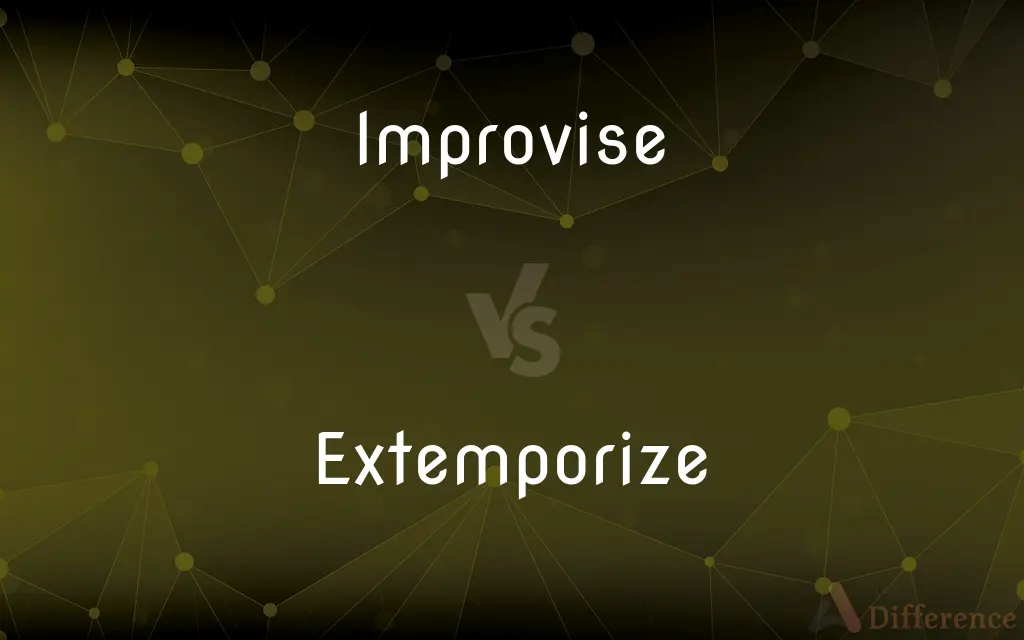 Improvise vs. Extemporize — What's the Difference?