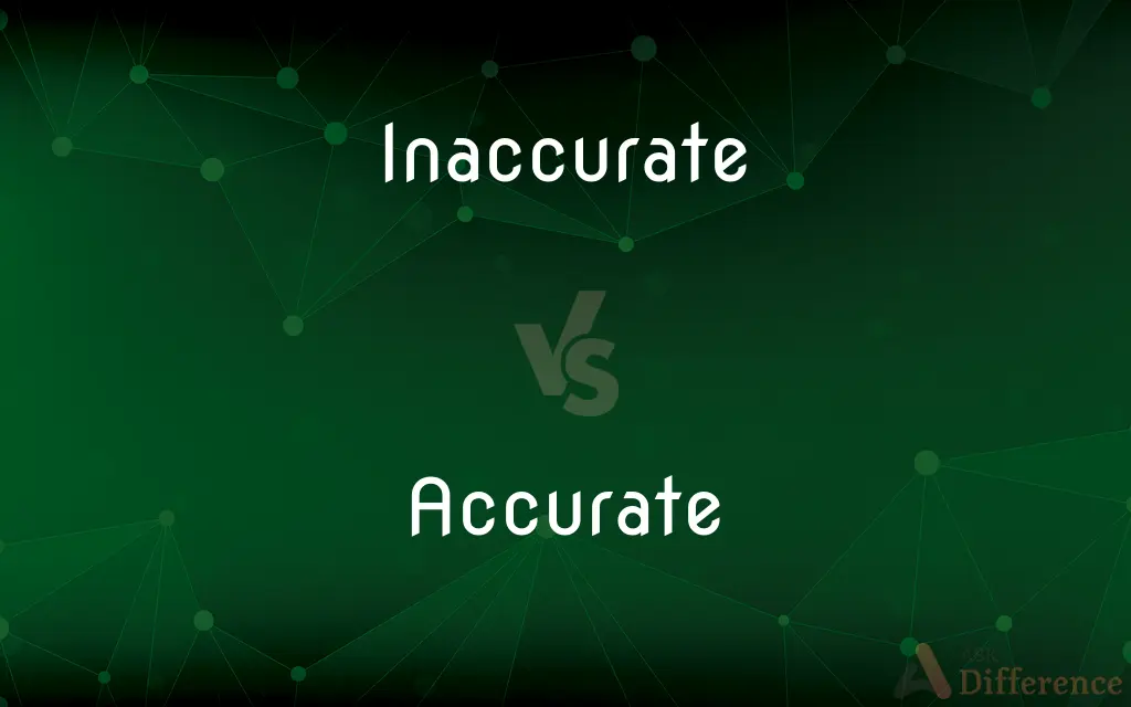 Inaccurate vs. Accurate — What's the Difference?