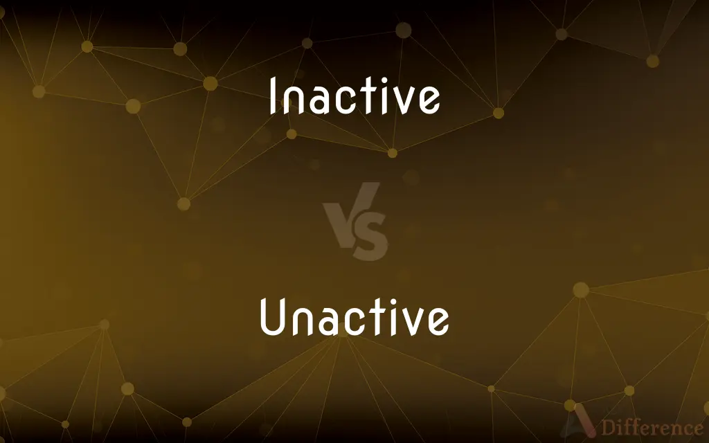 Inactive vs. Unactive — Which is Correct Spelling?