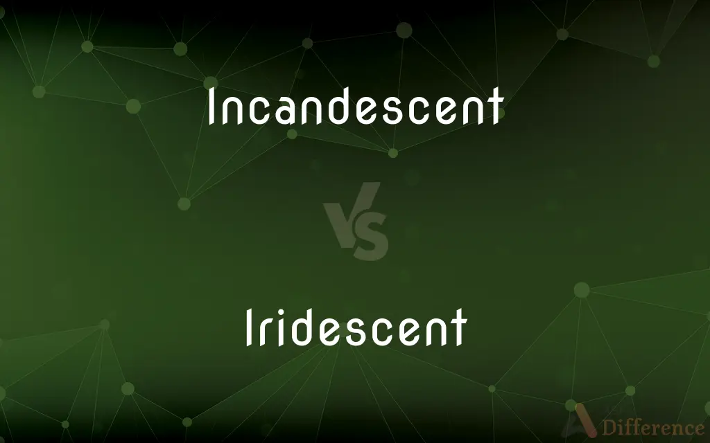 Incandescent vs. Iridescent — What's the Difference?