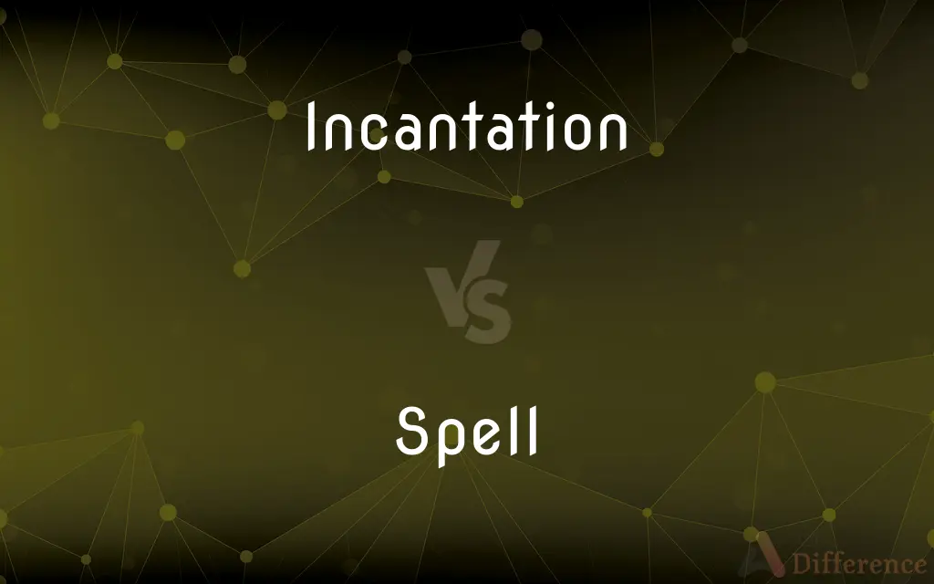 Incantation vs. Spell — What's the Difference?