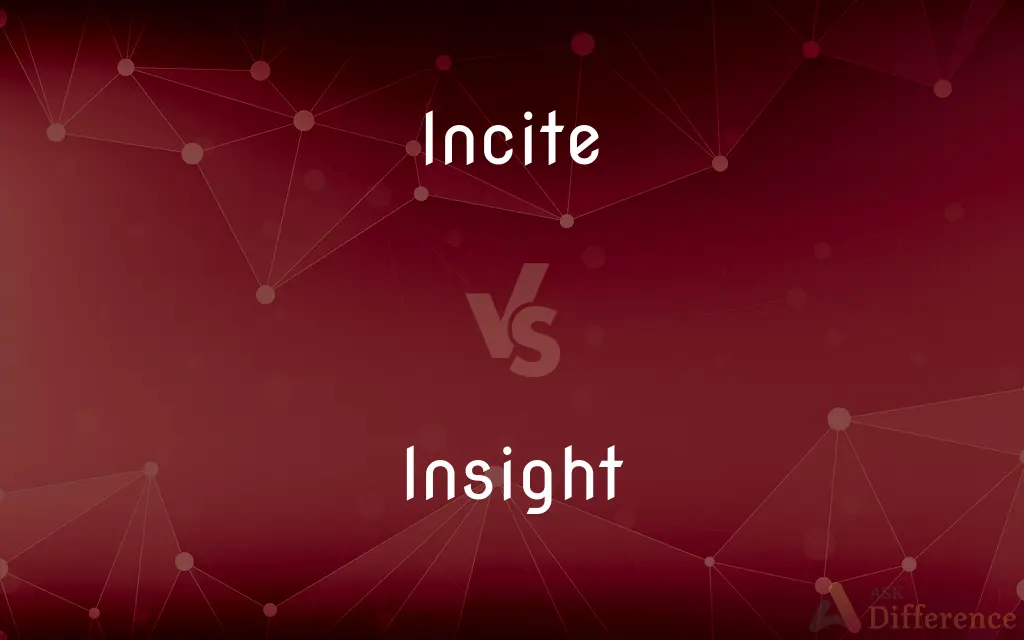 Incite vs. Insight — What's the Difference?
