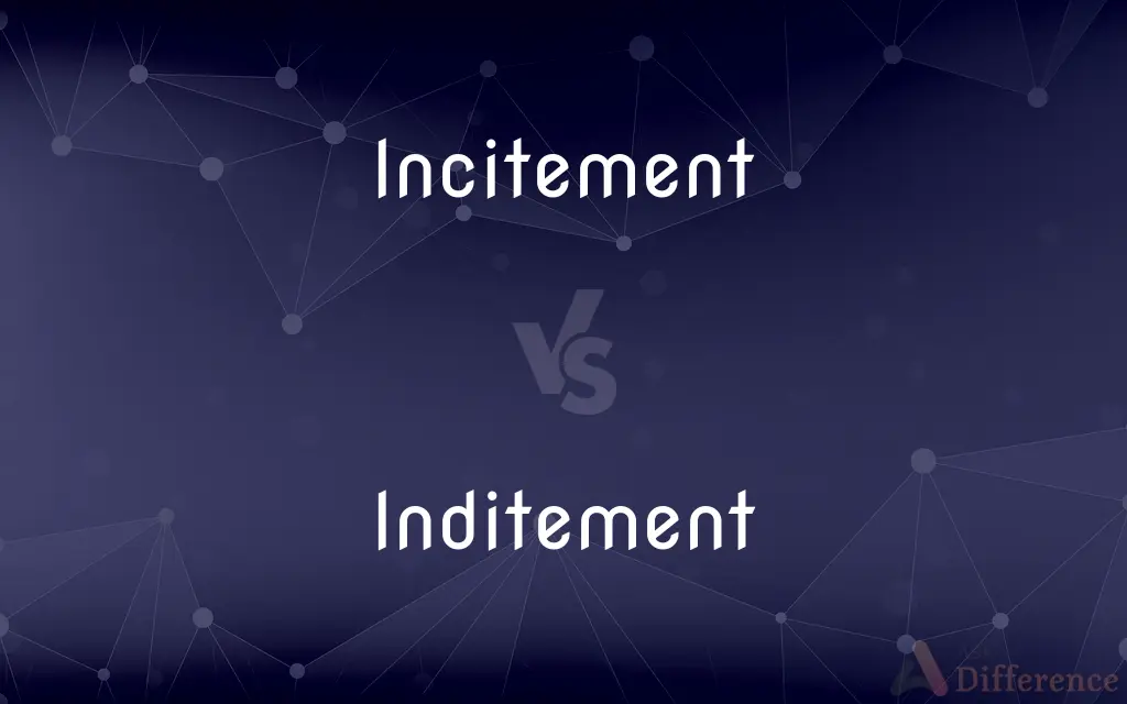 Incitement vs. Inditement — What's the Difference?
