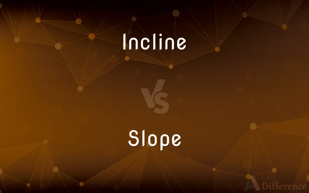 Incline vs. Slope — What's the Difference?