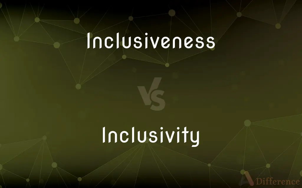Inclusiveness vs. Inclusivity — What's the Difference?
