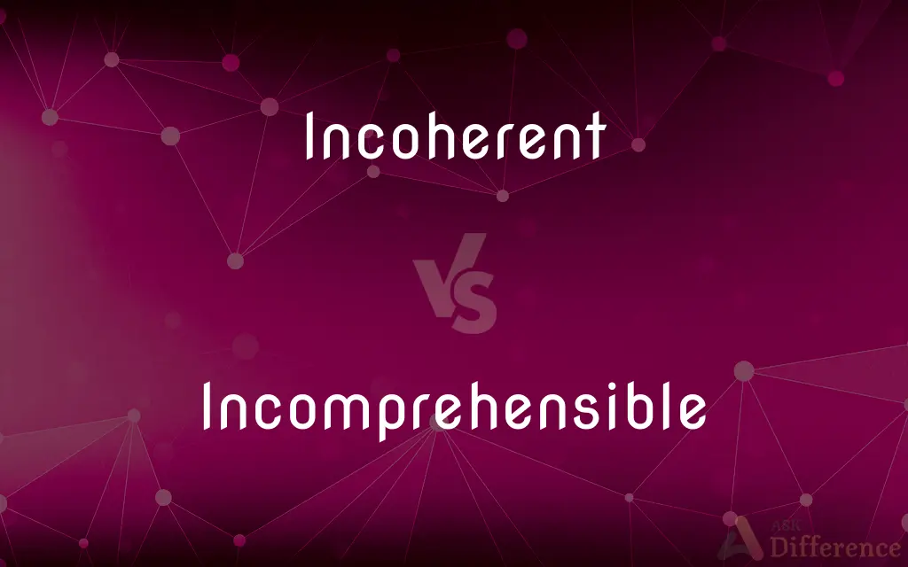 Incoherent vs. Incomprehensible — What's the Difference?