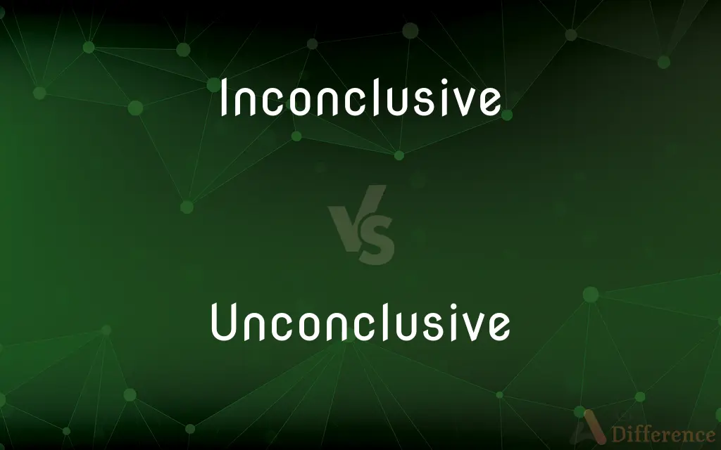 Inconclusive vs. Unconclusive — Which is Correct Spelling?